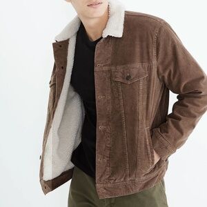 Madewell Trucker Jacket - Corduroy Sherpa Lined